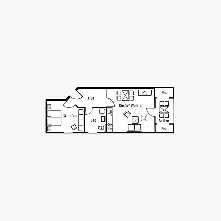 Komfortplus Mit 1 Schlafzimmer Und Balkon Im Dachgeschoss 021 Binz